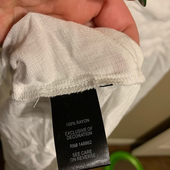 Torrid-DROP SHOULDER BUTTON-FRONT TOP - LIGHTNING WHITE - Picture 14 of 14